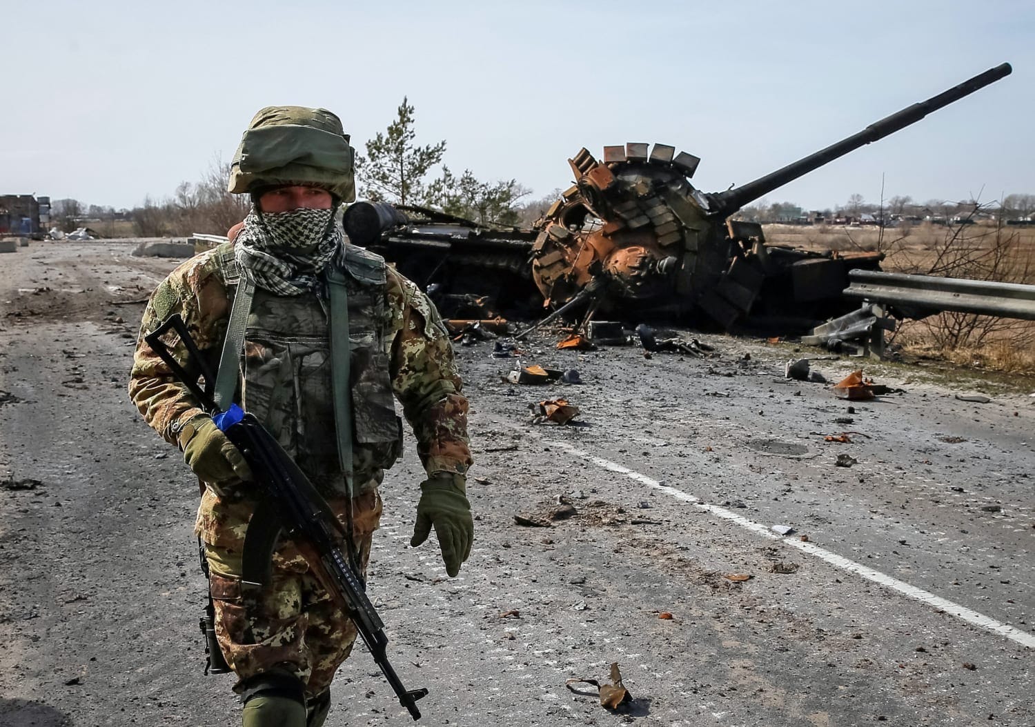 Russian President Vladimir Putin announces an Easter ceasefire in Ukraine