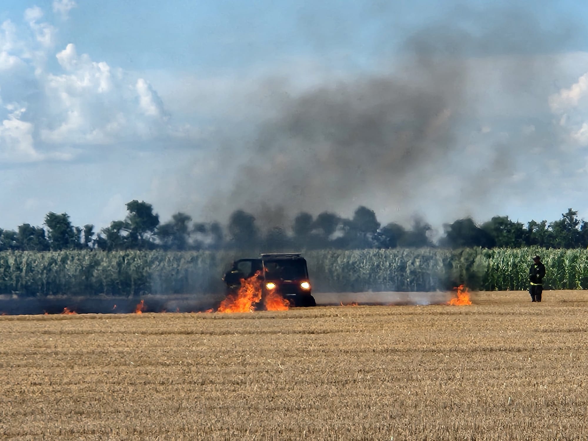 Wheat Stubble Fire Prompts Fireworks Safety Warning