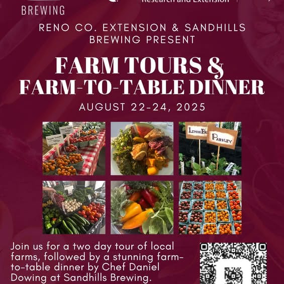Reno County Farm Tours, Farm-to-Table Dinner Set for August Weekend