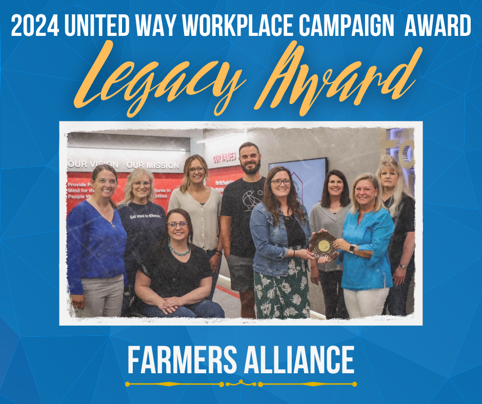 Farmers Alliance Wins United Way Legacy Award