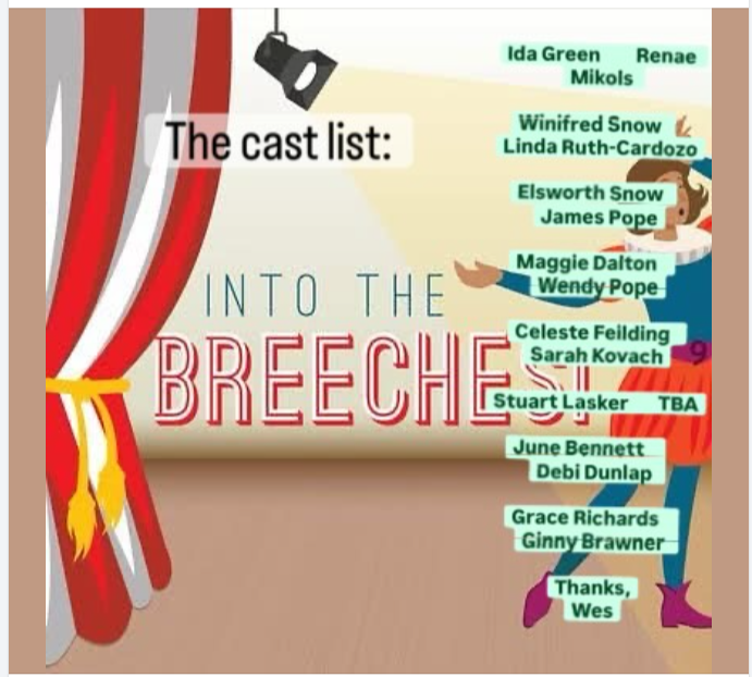 Local Theater Production Announces Cast for "Into the Breeches"