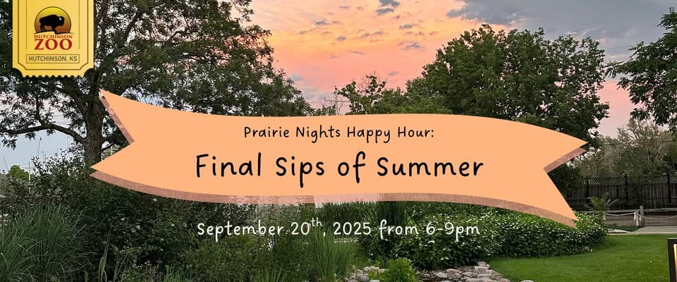 Hutchinson Zoo Hosts Adults-Only 'Final Sips of Summer' Event Sept. 20