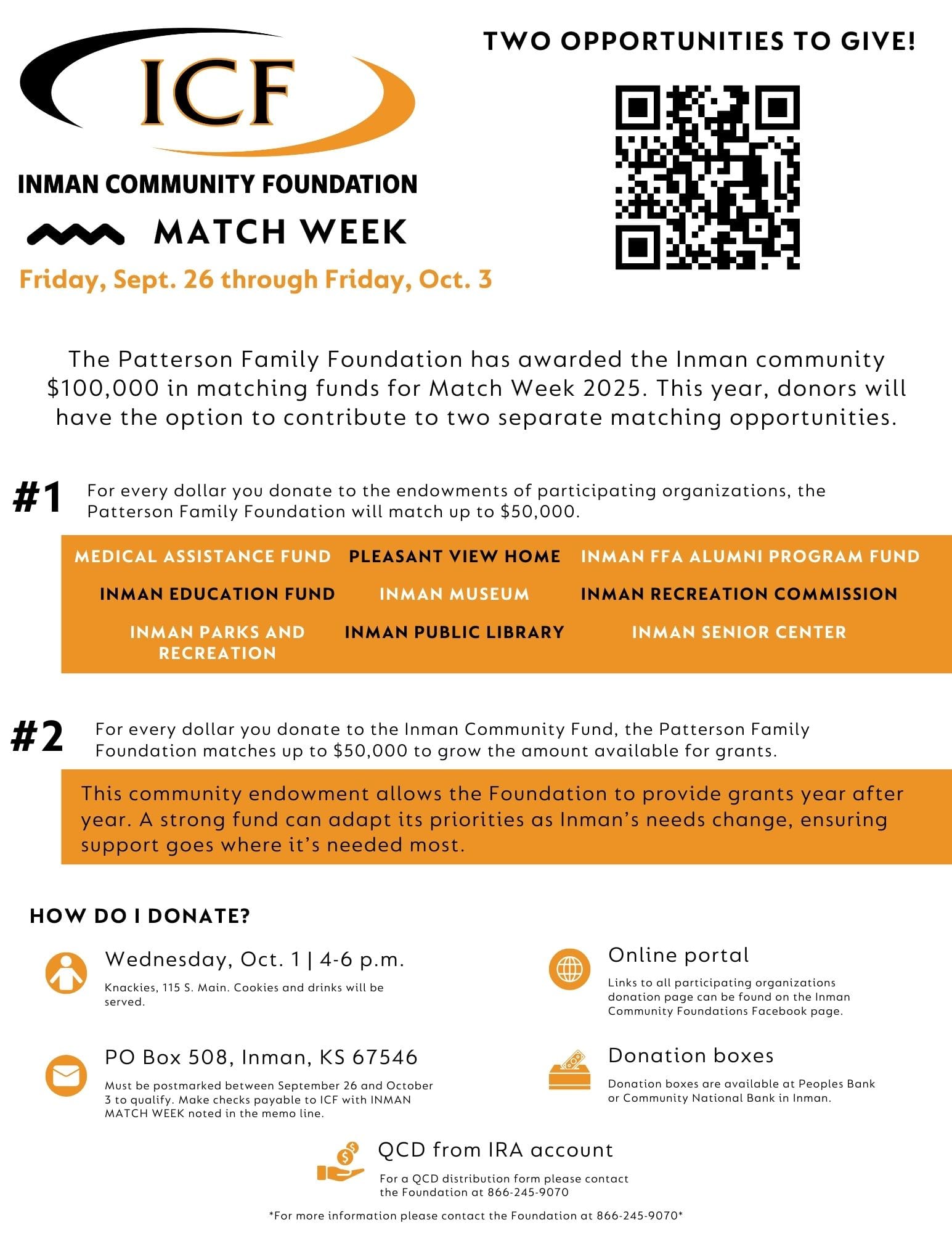 Match Week Offers Double Impact for Inman Donors