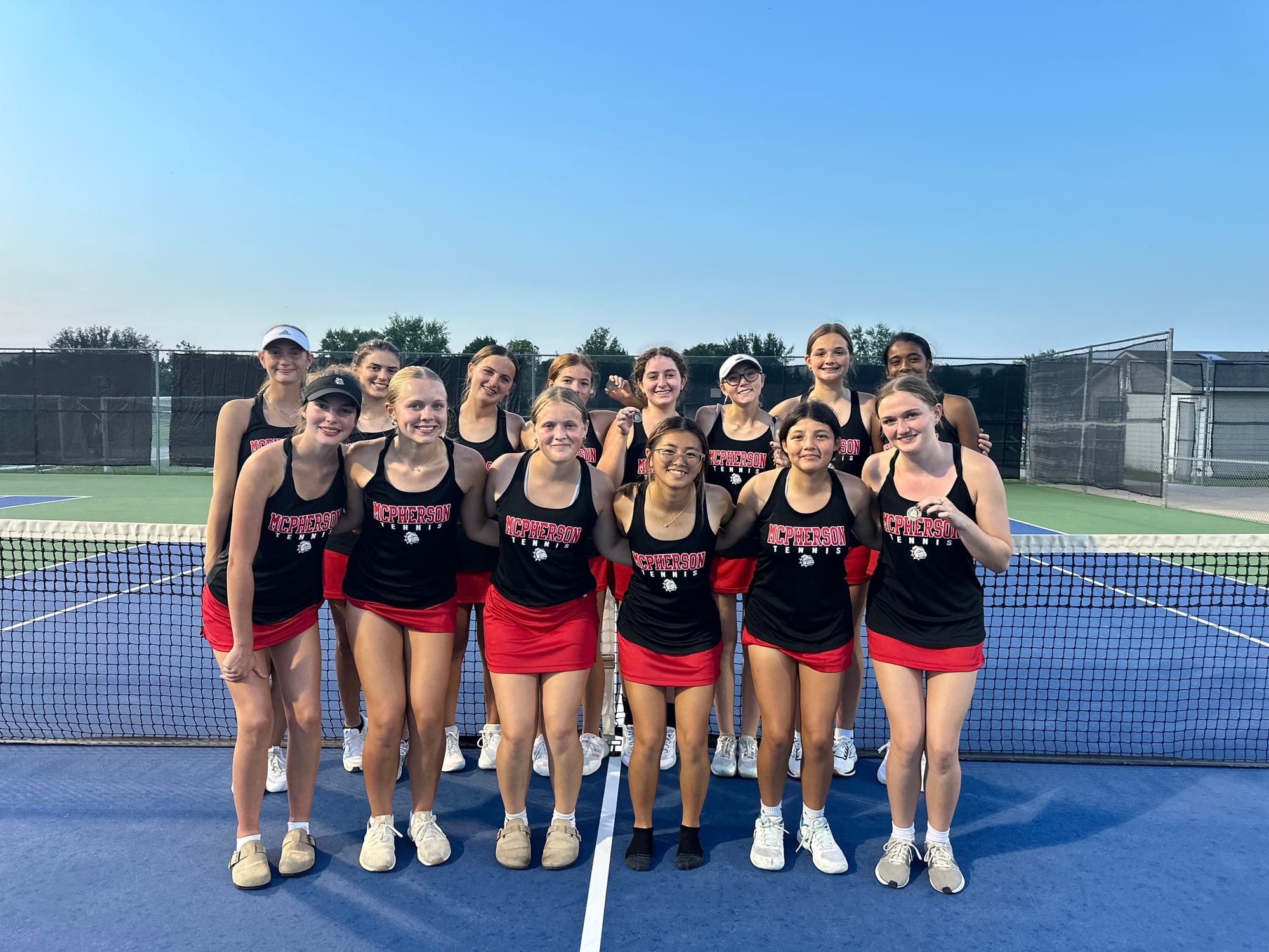McPherson JV Tennis Sweeps Tournament Championships