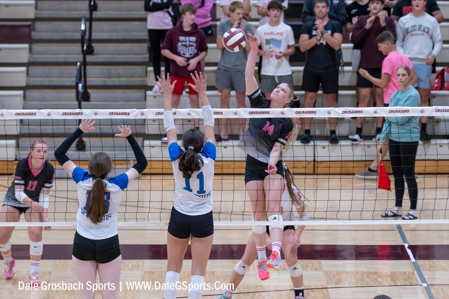 Buhler sweeps triangular, defeats Winfield and Wichita Collegiate on senior night