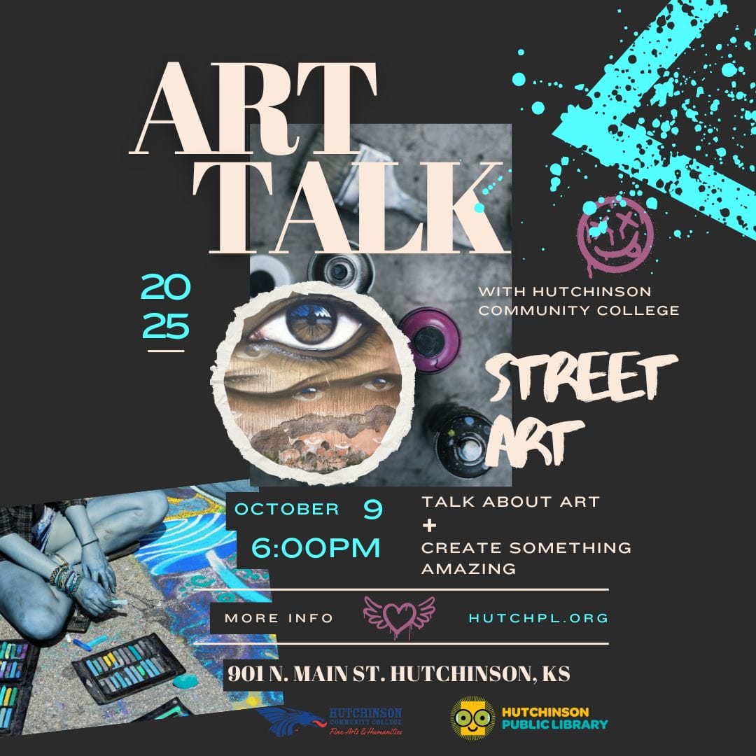 Street Art Talk, workshop set for Oct. 9 at Hutchinson Library