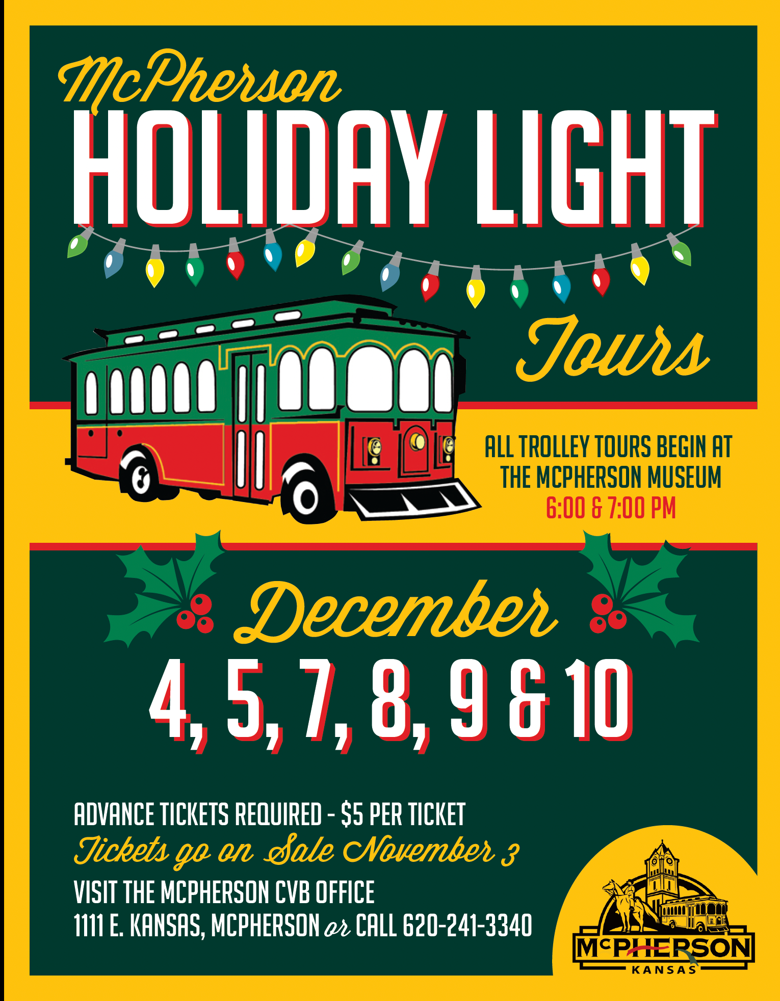 Holiday Light Trolley Tour Tickets Now On Sale