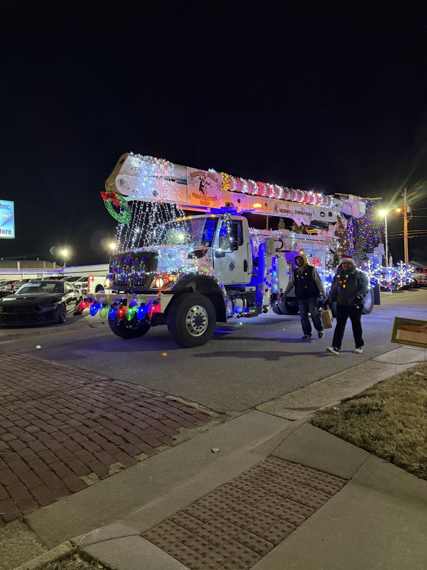 Winfield Electric Department, Cowley County Fair Board take top honors at Main Street Lighted Christmas Parade