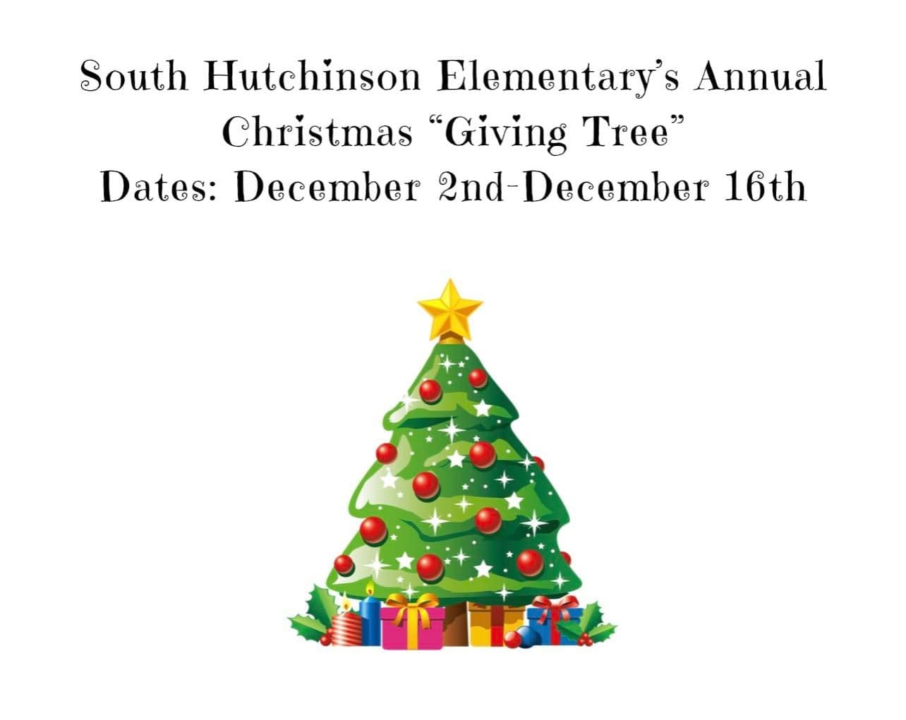 South Hutchinson Elementary launches annual Giving Tree fundraiser