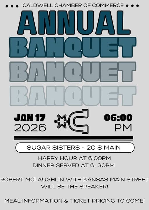Caldwell Chamber of Commerce Plans Annual Banquet