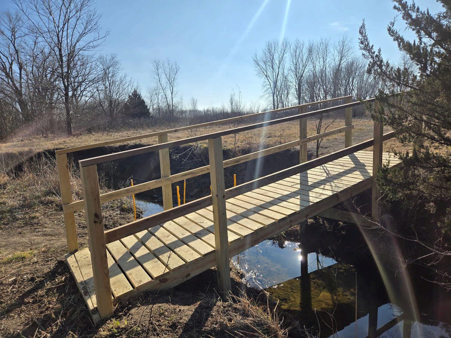 New Bridge Opens on Fox Fire Trail at Deerfield Park