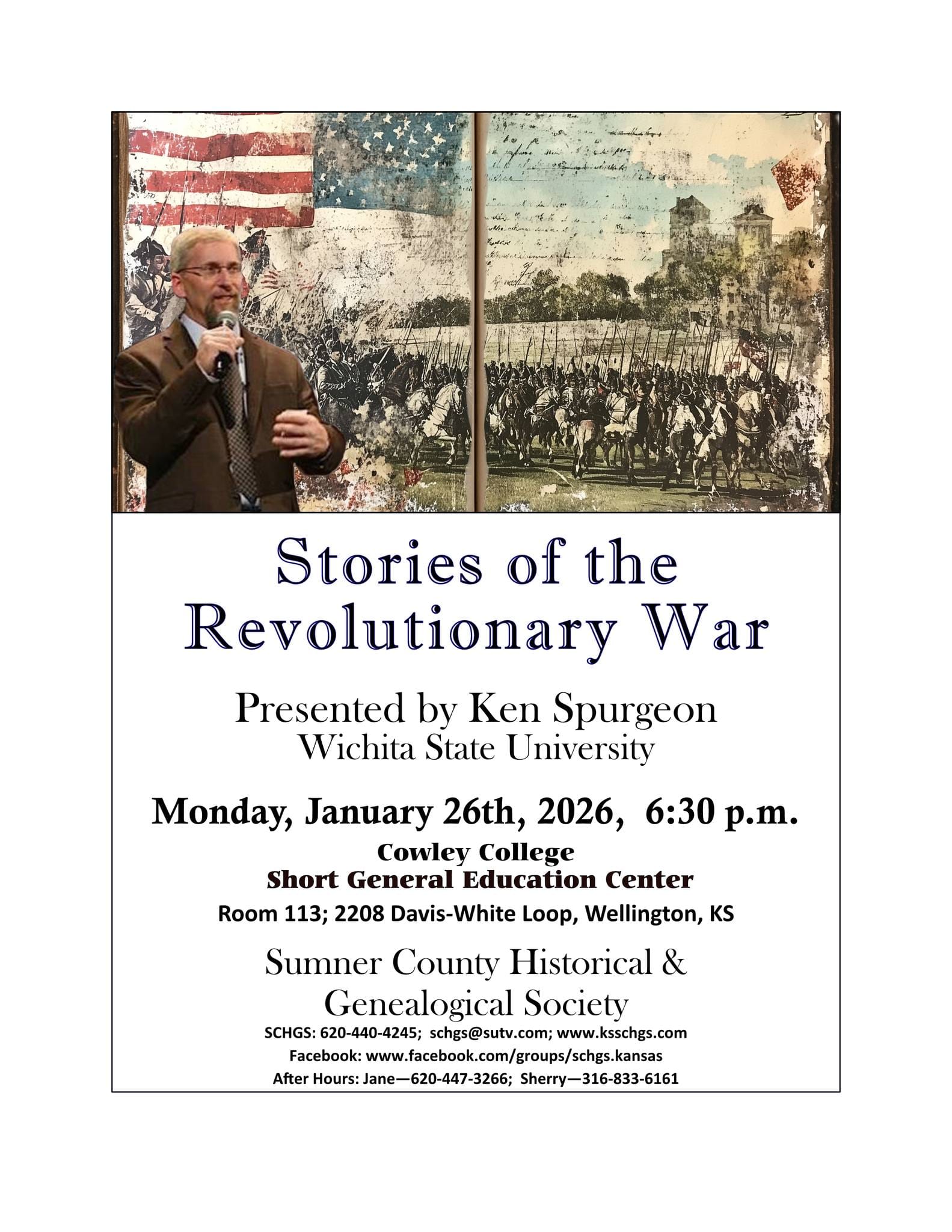 Historian to Explore Revolutionary War Stories at Cowley College