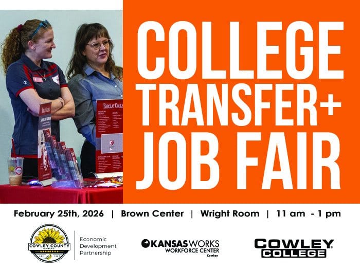 Cowley College to Host Spring Transfer and Job Fair