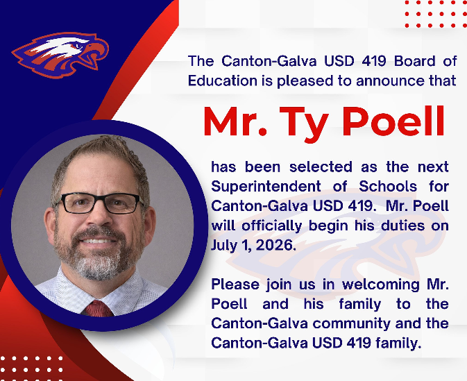 Canton-Galva USD 419 names new superintendent