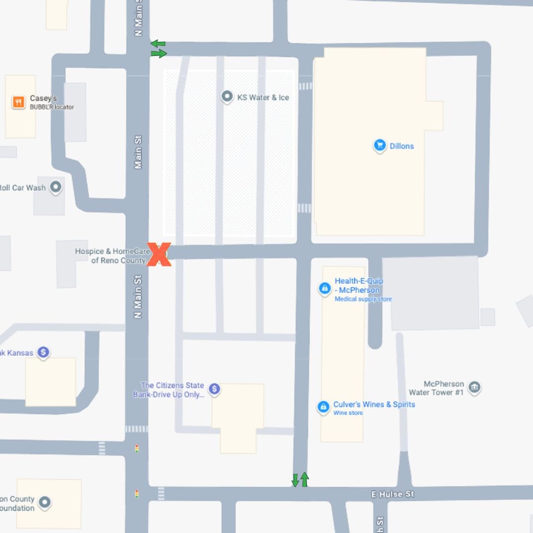 Construction to close south entrance at McPherson Dillon’s