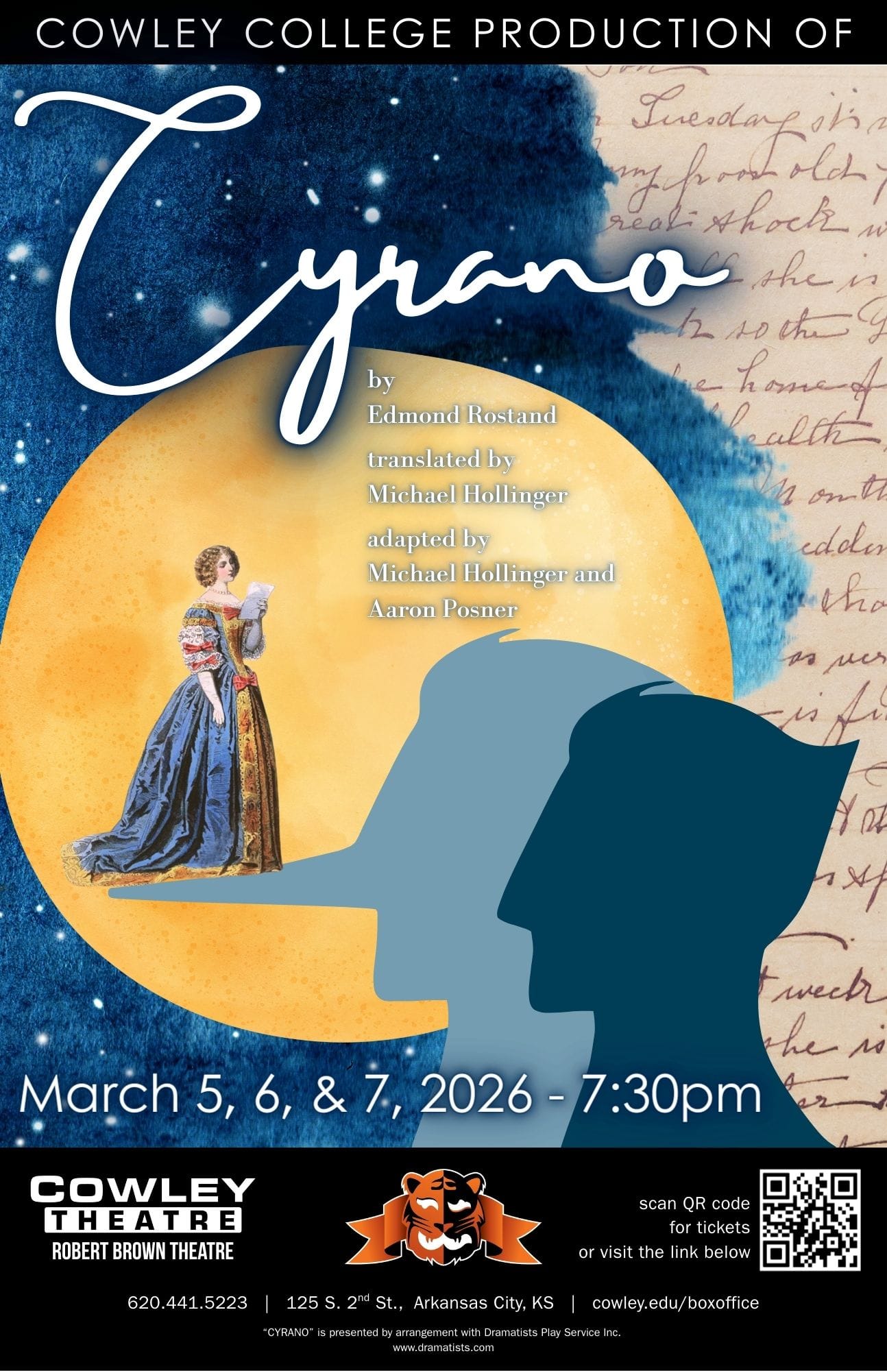 Cowley Theatre to Present 'Cyrano' at Robert Brown Theatre