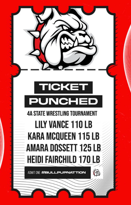 Four McPherson Bullpup Wrestlers Punch Tickets to 4A State Tournament