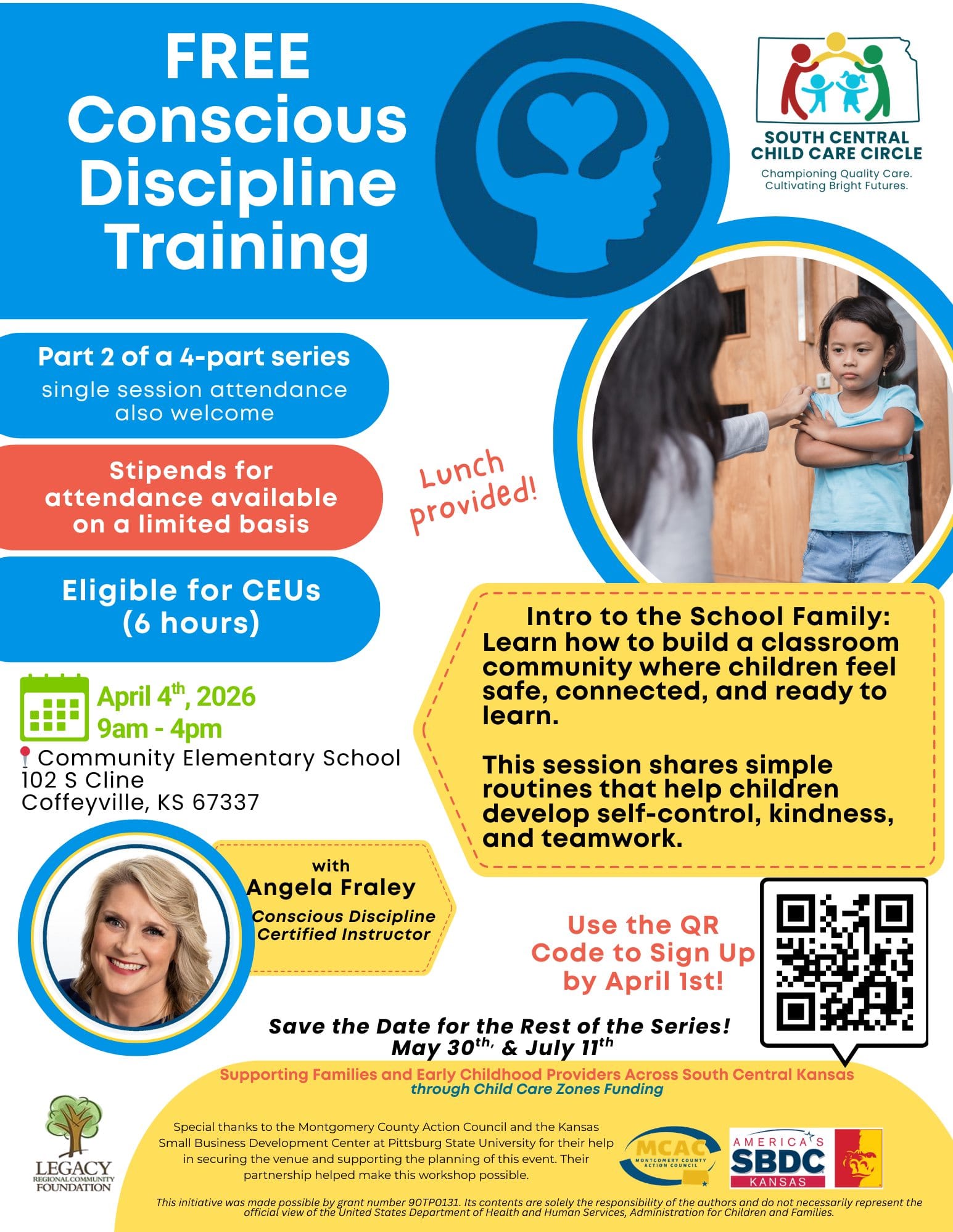 Free Child Care Training Offered April 4 in Coffeyville