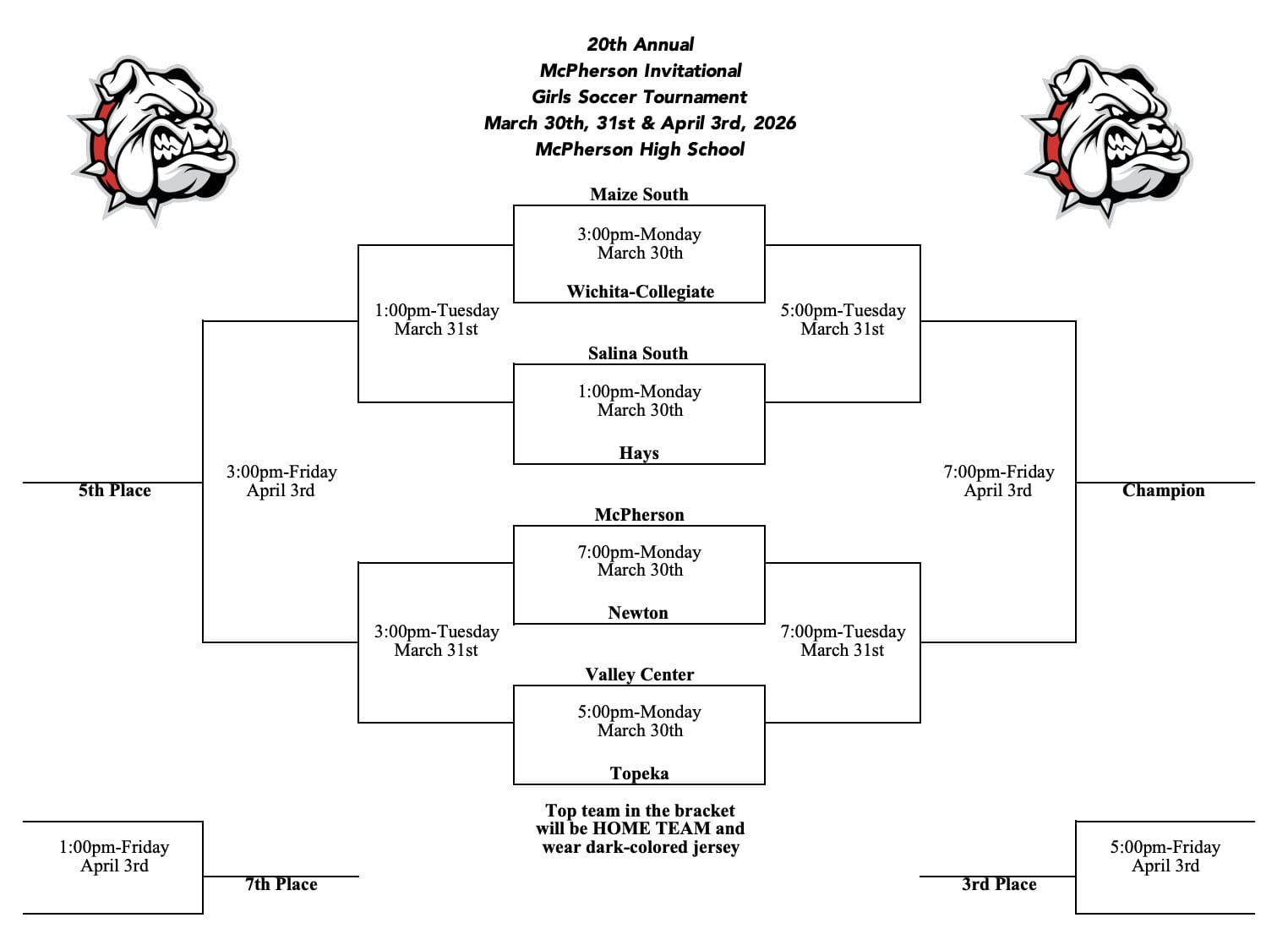 Bullpups Girls Soccer to Host 20th Annual Invitational