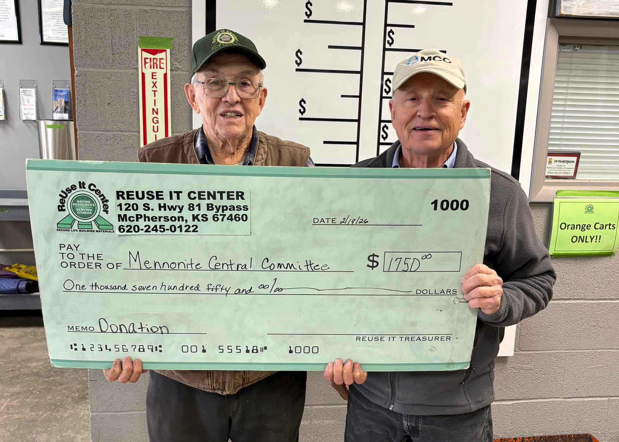 ReUse It Center Distributes February Donations to Four Local Organizations