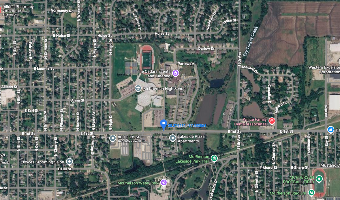 McPherson Man Dies in Single-Vehicle Crash on First Street