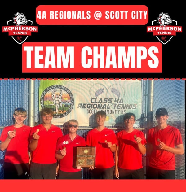 BULLPUPS SWEEP REGIONAL TENNIS TITLE, SEND ENTIRE TEAM TO STATE