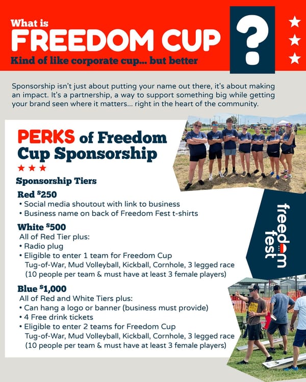 South Hutchinson Extends Registration Deadline for Freedom Fest Competition