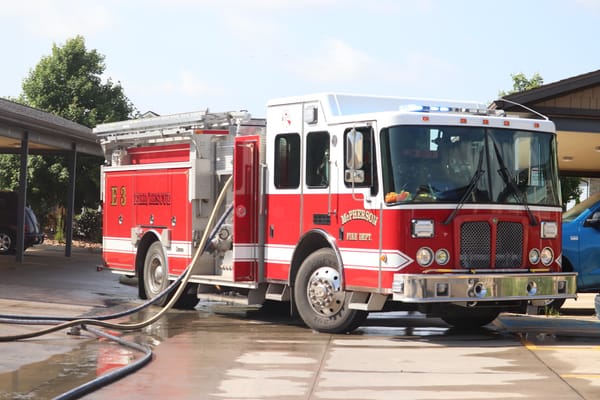 Three-Vehicle Fire Extinguished at McPherson Apartment Complex