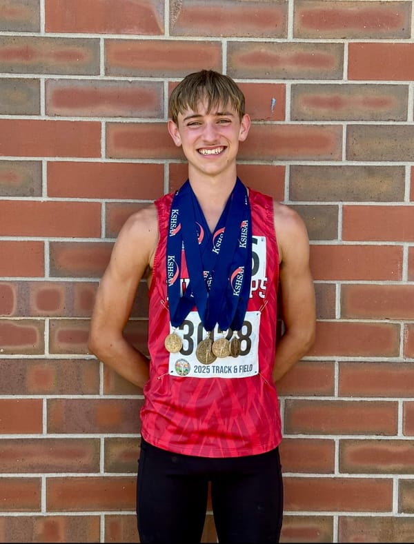 Muehler Dominates State Track Meet with Four Podium Finishes