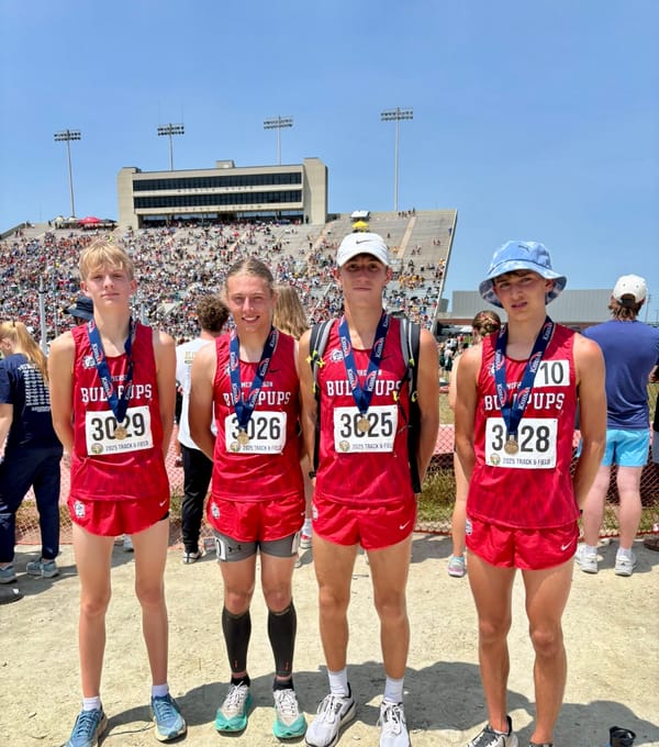 Bullpups Shine at State Track Meet, Muehler Claims 3200m Title