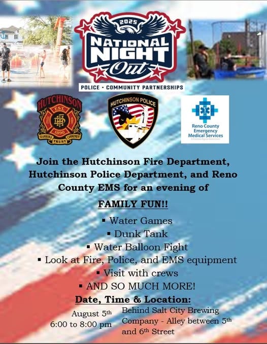 Hutchinson First Responders Unite for National Night Out Community Event