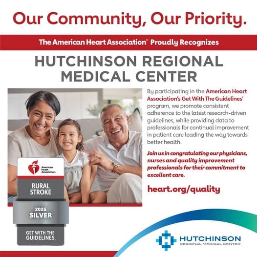 Hutchinson Regional Medical Center Receives National Stroke Care Award