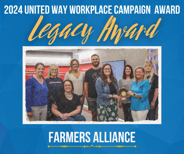 Farmers Alliance Wins United Way Legacy Award