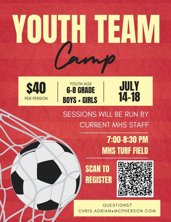 MHS Coaching Staff to Lead Middle School Soccer Skills Camp