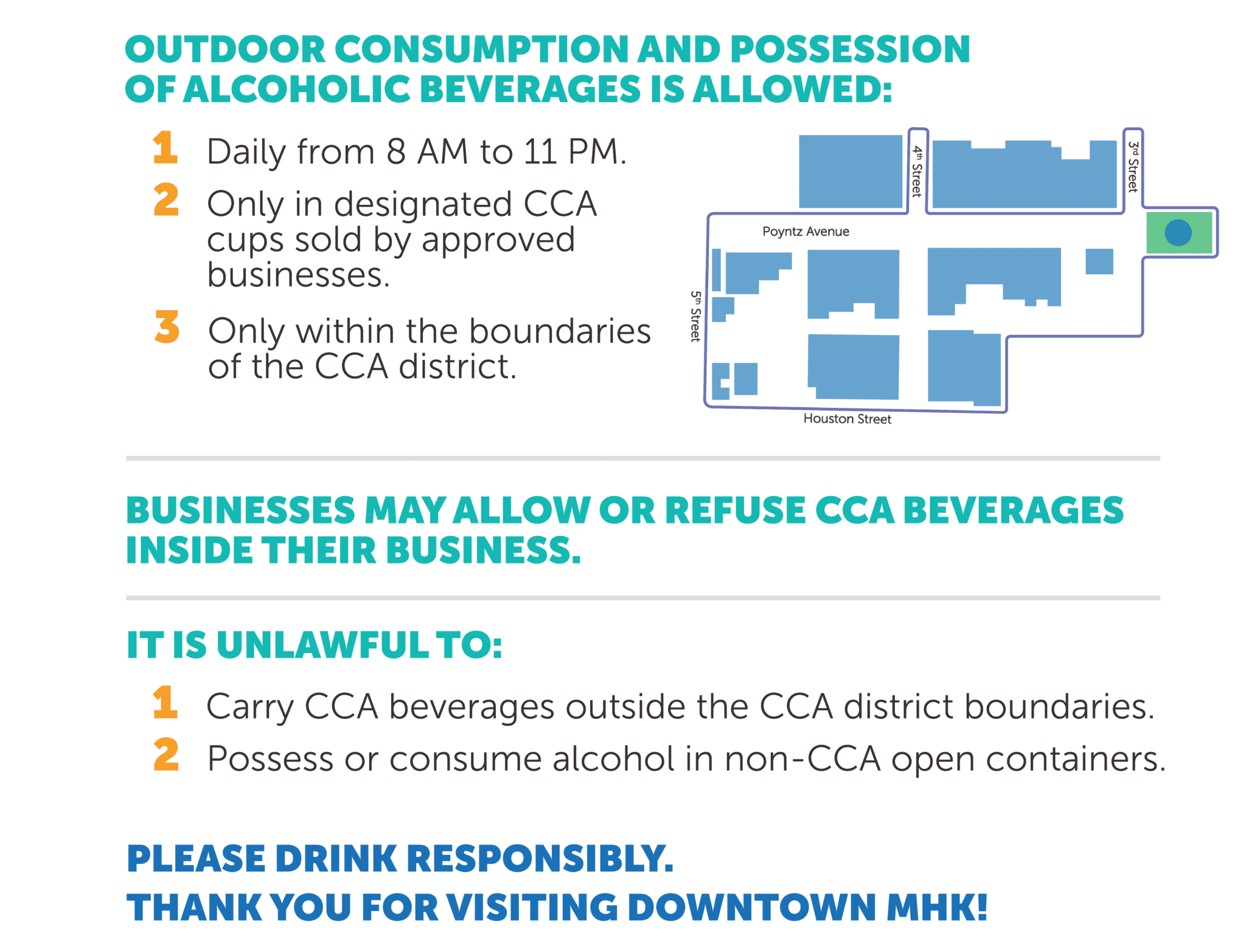 Manhattan Establishes Downtown Outdoor Refreshment Zone for Alcohol Consumption