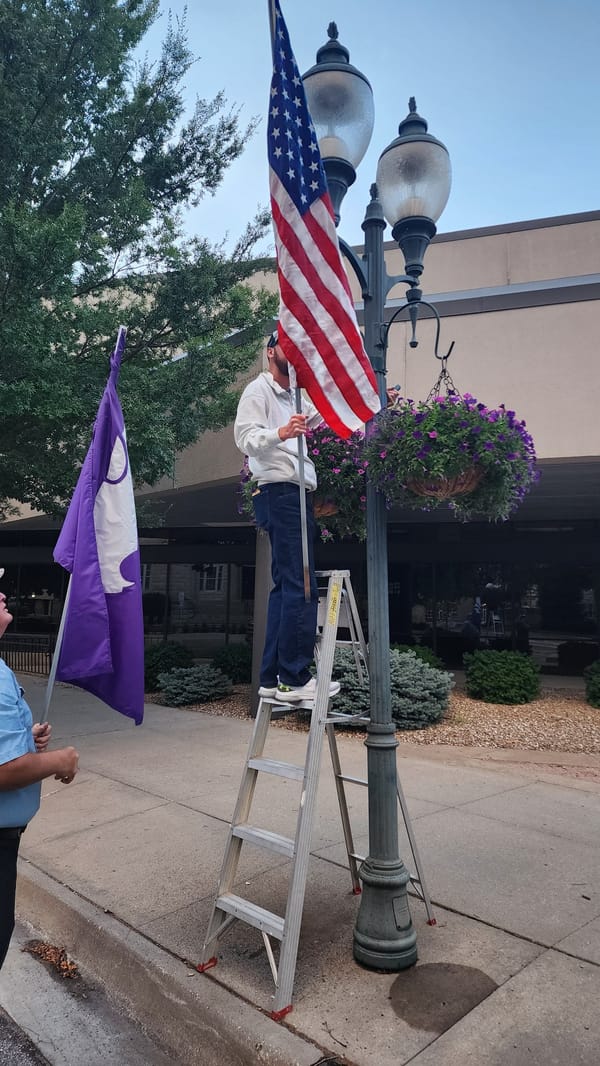 Lafayette Lodge Continues Century-Old Tradition of Patriotic Flag Displays in Downtown Manhattan