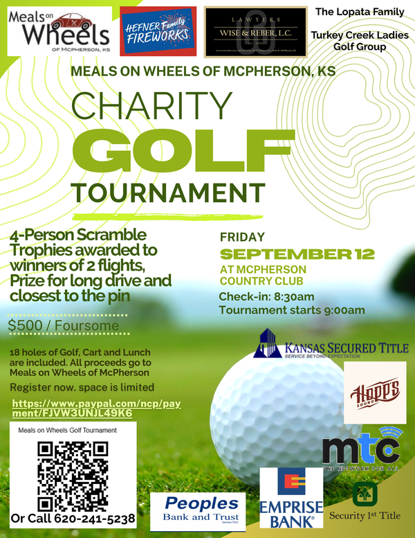 Local Golf Tournament to Benefit Meals on Wheels