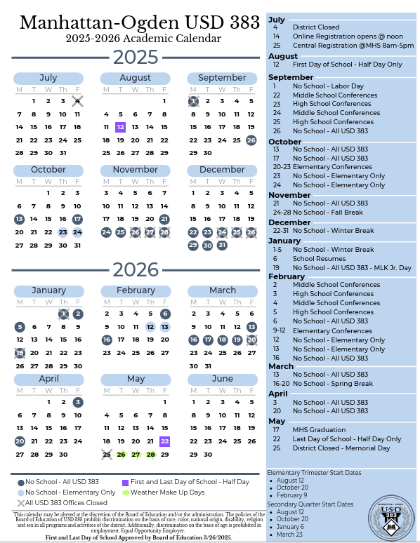Manhattan-Ogden USD 383 starts 2025-26 School Year