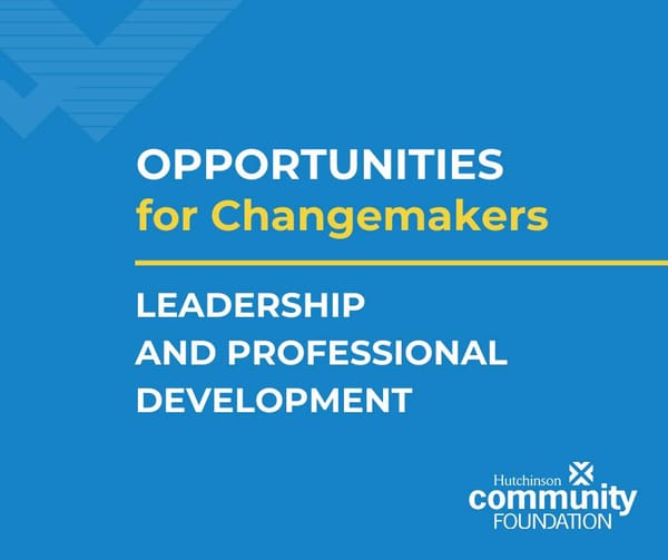 Leadership Development Opportunities Quickly Approaching Application Deadlines