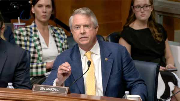 From the office of Sen. Roger Marshall