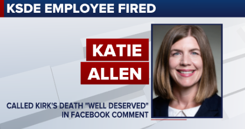 Kansas Department of Education Employee Fired After Social Media Comment on Charlie Kirk's Death