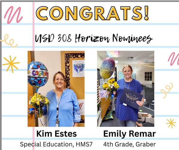 Hutchinson Teachers Earn State Recognition for Excellence in Education