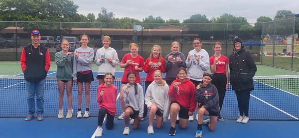 McPherson Middle School Tennis Captures Patriot League Championship