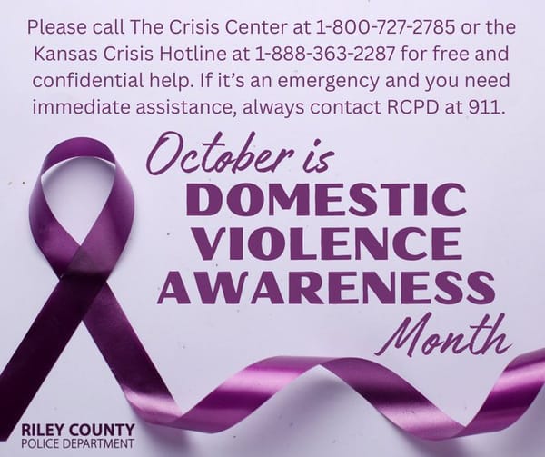 Manhattan highlights domestic violence crisis during October awareness month