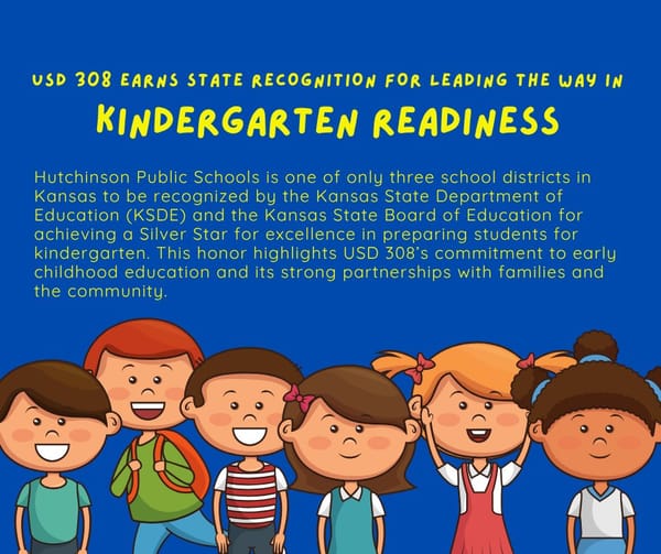 Hutchinson schools earns state recognition for kindergarten readiness