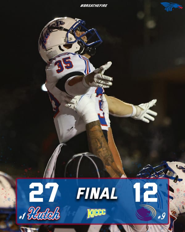 Top-ranked Hutchinson rolls past No. 9 Butler 27-12 for 12th straight win