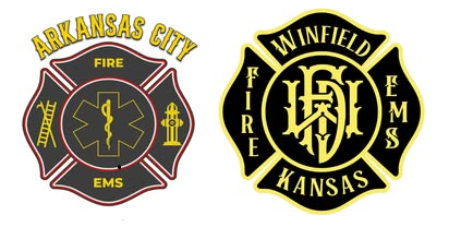 Arkansas City, Winfield Fire Departments Celebrate Christmas Traditions, Honor Service Milestones