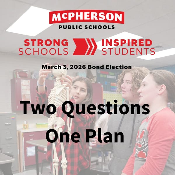 McPherson Public Schools Bond Vote Set for March 3