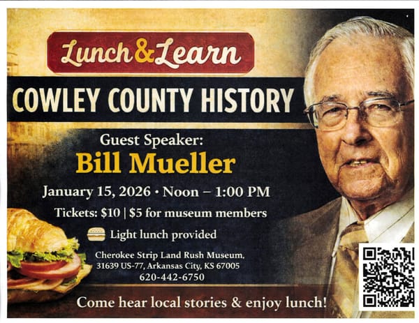 Local Historian to Share Cowley County Stories at Museum Event