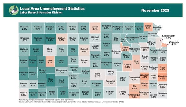 Kansas Jobless Rate Holds Steady at 3.8%, Well Below National Average